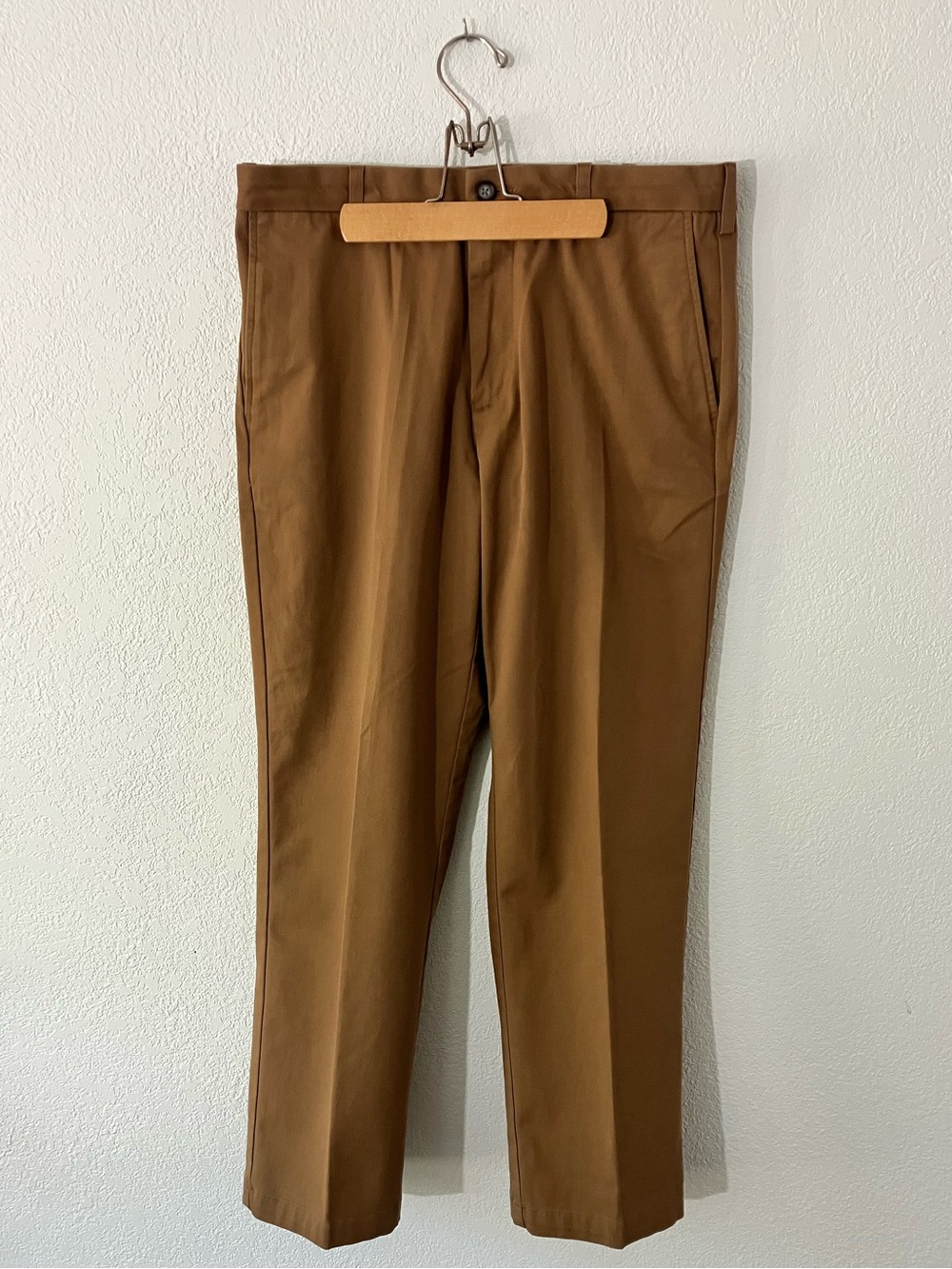 Men's Brown Dress Pants - Classic Straight Fit